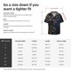 thumbnail image 5 of Balery Elegant Gold Scrollwork Camisa Casual de Manga Corta con Botones para Hombre, Texturizada, Estilo Cubano, para Playa, Verano-XX-Large, 5 of 5
