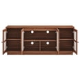 thumbnail image 6 of Media TV Stand Console Table, Walnut, Wood, Mid Century Living Room Lounge Cafe Lobby, Modern Contemporary HB36732, 6 of 10