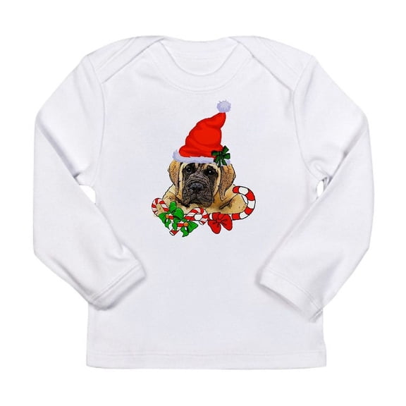 CafePress - English Mastiff Christmas Long Sleeve T Shirt - Long Sleeve Infant T-Shirt