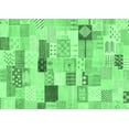 thumbnail image 1 of Ahgly Company Machine Washable Indoor Rectangle Abstract Emerald Green Modern Area Rugs, 4' x 6', 1 of 4
