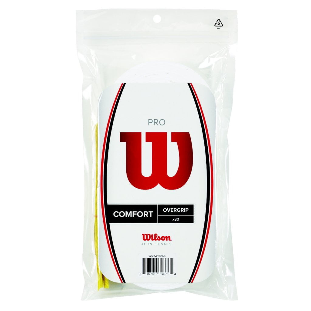 White 30-Pack Wilson Pro Overgrip 