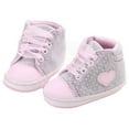thumbnail image 7 of baby girl shoes Canvas Shoe Heart shape first walk, 7 of 7