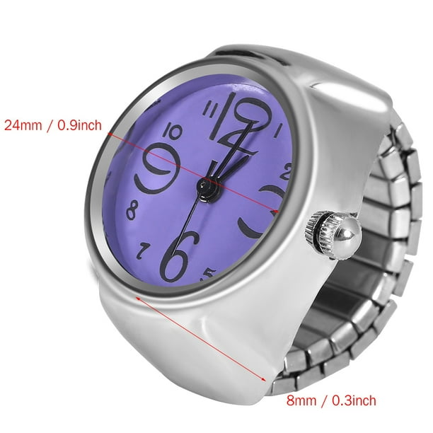 8 Colores Moda Mujeres Hombres Reloj de Anillo Analógico de Cuarzo Único Conveniente Adecuado Casual Citas Fiesta Uso Diario Mano de Obra Exquisita Aspecto Elegante