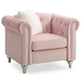 thumbnail image 2 of Passion Furniture PF-G864A-C Raisa Accent Chair, Pink, 2 of 4