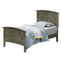 Passion Furniture Hammond Gray Twin Panel Bed