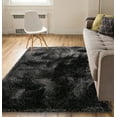 thumbnail image 5 of Well Woven Shimmer Shag Solid Plain Modern Luster Ultra Thick Soft Plush Area Rug, 5 of 7