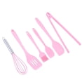thumbnail image 4 of 6Pcs/Set Silicone Cooking Utensil Scraper Eggs Beater Spatula Oil Brush Food Clip Kitchen Tool, 4 of 9