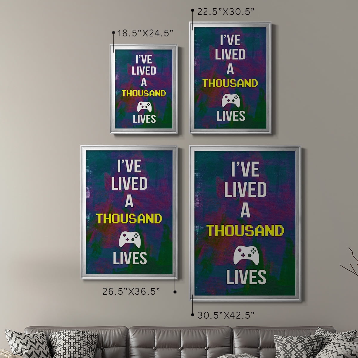Gamer at Play I Premium Framed Print, in Gold, Black, or Silver - Ready to Hang
