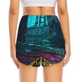 thumbnail image 4 of Goofa Lost Golden Key Printed Women 2 in 1 Running Shorts,Quick Dry Athletic Workout Shorts,High Waisted Athletic Shorts with Liner Pockets-Small, 4 of 9