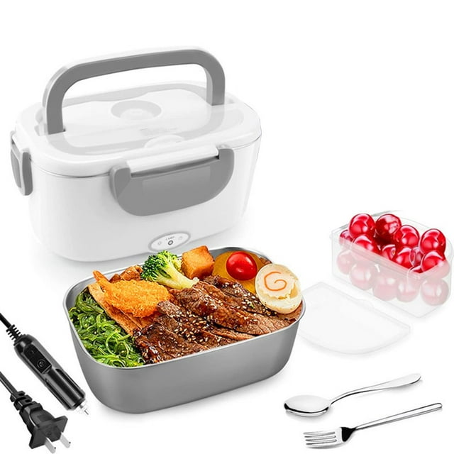 HLONK Electric Lunch Box for Adults 70W Heated Lunch Box Portable Food Warmer Lunch Box for Work/Men/Car/Truck