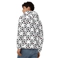thumbnail image 4 of Uemuo Happy Football for Men's Fashion Full-zip Hoodies & Sweatshirts with Kangaroo Pocket, Zip-up Hooded Sweatshirt, Moisture Wicking & Breathable-XX-Large, 4 of 5