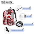 thumbnail image 3 of Easygdp Buffalo Plaid Love And Gnome Mochila de Lona Resistente para Laptop, Compatible con Laptops de 15 a 17 pulgadas, Ideal para Escuela, Trabajo y Viajes-Medium, 3 of 5