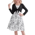 thumbnail image 3 of PureChapter Girls Clothes Floral Cami Dress with Knit Cardigan Summer Girls 2 Piece Outfit for 8-12Y, 3 of 8