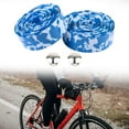 thumbnail image 3 of AMLESO Bike Handlebar Tape Bar Tape Nonslip Shock Absorbing Portable Bike Grip Tape Handle Wrap for Outdoor Bicycling Riding White Blue, 3 of 10