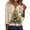 Khaki-B#110820GG, variant on Hearthz Christmas Womens Shirts Henley V Neck Button Womens Tops 3/4 Sleeve Casual Holiday Fall Winter Tshirts Shirts for Women