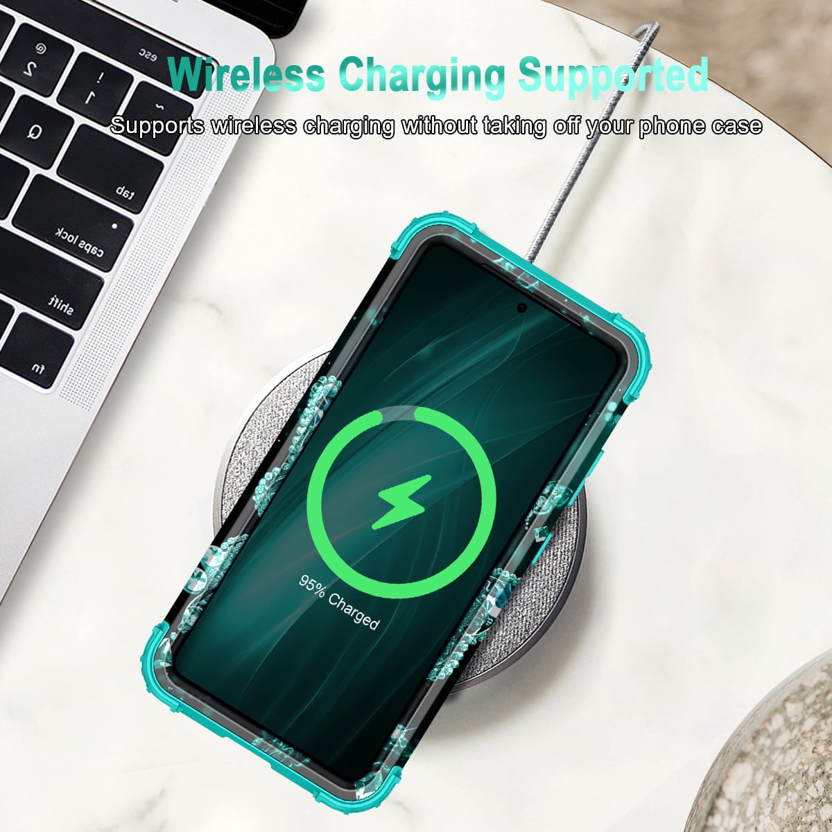 Casetego for Samsung Galaxy S26 Ultra 5G Case,Glow in The Dark Three Layer Heavy Duty Sturdy Shockproof Protection Rugged Hard PC+Soft TPU Bumper Case for Galaxy S26 Ultra,Green Black Butterfly