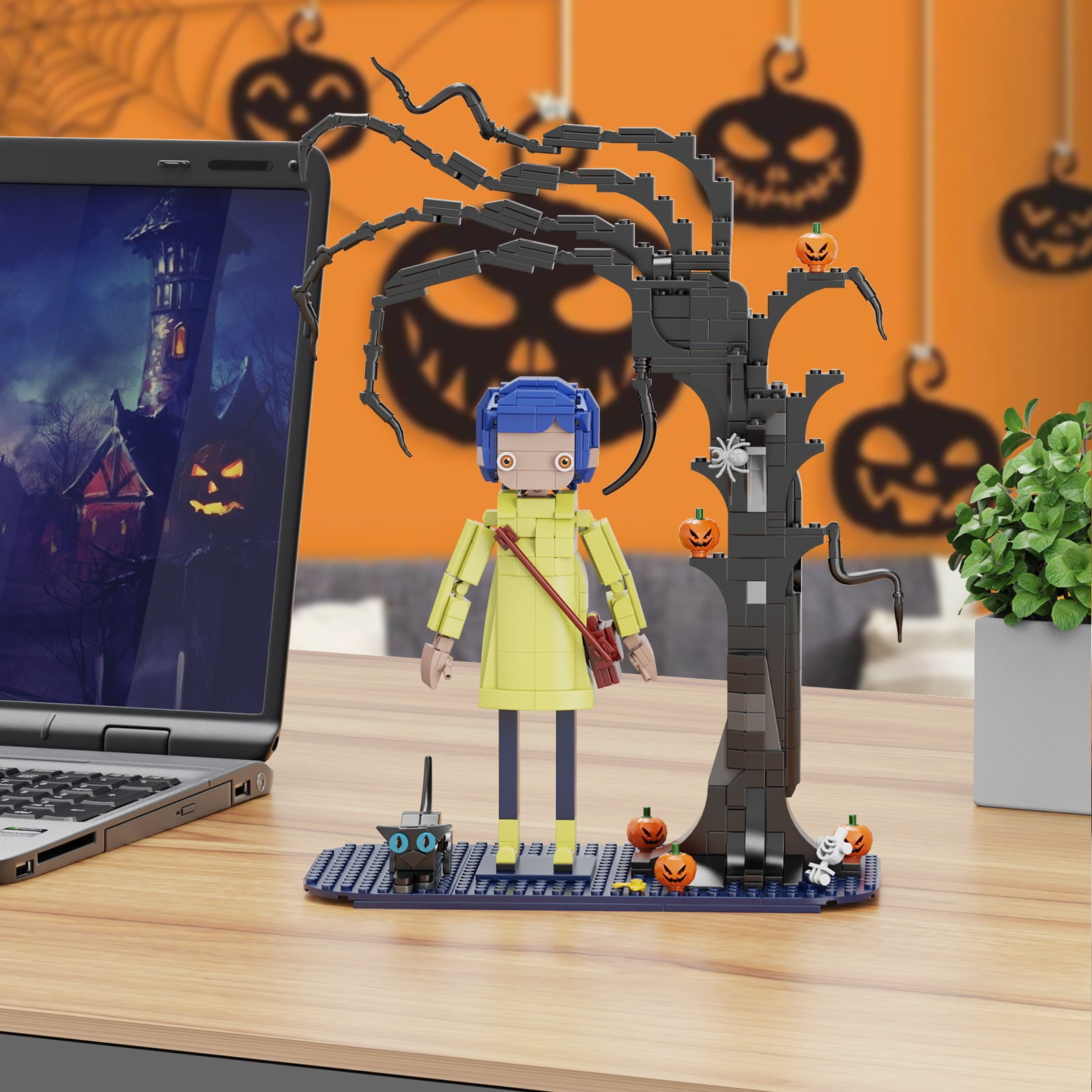 Coraline Building Blocks Kit Horror Movies Collectible Action