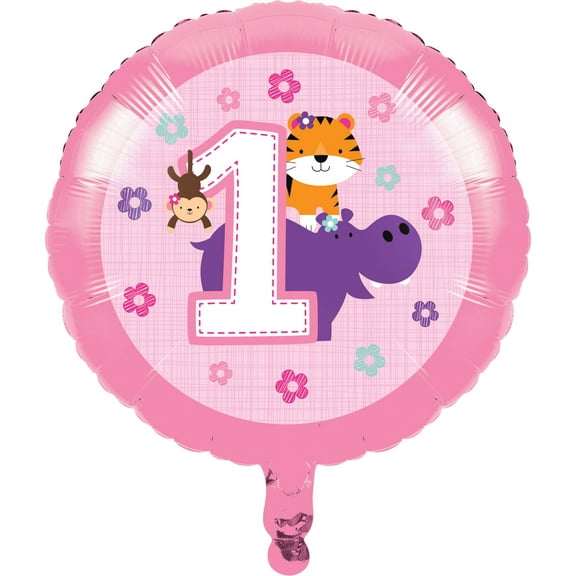 One is Fun Girl Mylar Balloon, 1pk