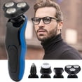 thumbnail image 1 of Afeitadora eléctrica para hombres Afeitadora húmeda y seca Afeitadora eléctrica Recortadora de barba impermeable, 1 of 7