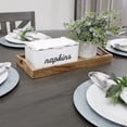 thumbnail image 4 of AuldHome Design Farmhouse Dinner Napkin Holder (White), Distressed Enamelware Rustic Napkin Storage Box, 4 of 9
