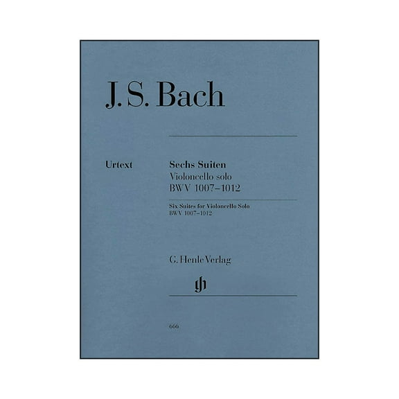 G. Henle Verlag 6 Suites for Violoncello Solo BWV 1007-1012 By Bach