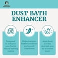 thumbnail image 3 of Chicken Dust Bath Powder for Backyard Chickens, Poultry Dust Bath Additive with Zeolite, Diatomaceous Earth, Lavender & Tea Tree, Helps Reduce Coop Odor & Moisture, Made in USA, 20 lb, 3 of 8