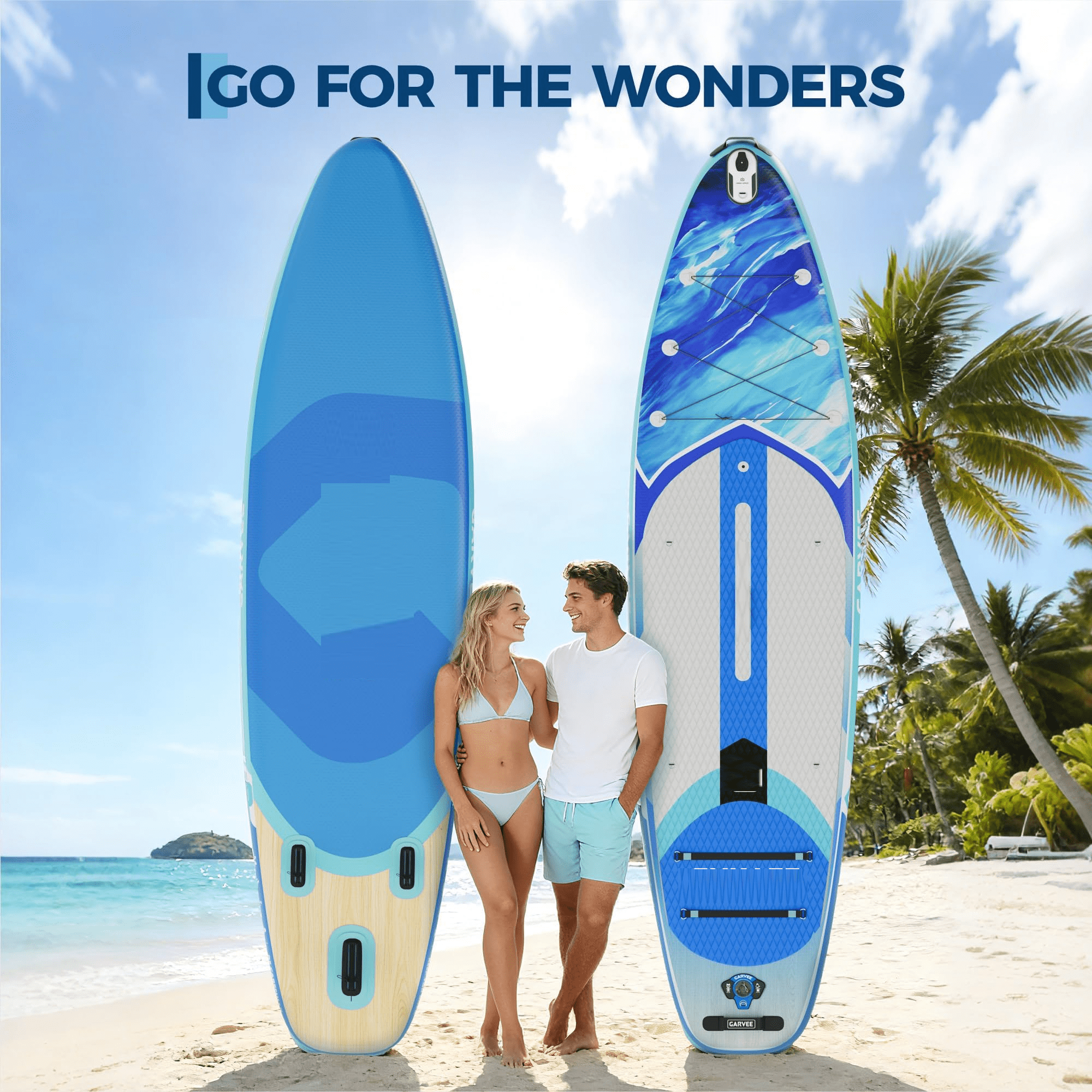 Inflatable Stand Up Paddle Board with Premium SUP Accessories ,11 Inch Inflatable Ultra-Light Paddle Board with Wide Stable Structure  for Adults & Youth of All Skill Levels,450LB Capacity