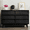 Black-with Black Legs, variant on Candidlike 6 Drawer Dresser, Chest of Drawers Organizer Storage with Wide Drawers, Large Storage Cabinet,Modern Dresser for Bedroom, Living Room, Green