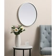 thumbnail image 2 of Elegant Decor MR4821S 21 in. Metal Frame Round Mirror, Silver, 2 of 2