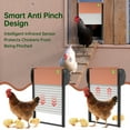 thumbnail image 2 of Automatic chicken coop door APP control, solar powered chicken coop door opener with programmable timer, 10 meter remote control, light sensor, USB rechargeable, anti pinch, automatic chicken coop do, 2 of 7