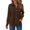 a-Coffee6120, variant on Women Shirts Ladies Solid Color Waffle Blouse With Front Pockets Long Sleeve Button Down Lapel Shirt For Spring Summer Easy Care Options Comfortable Tops