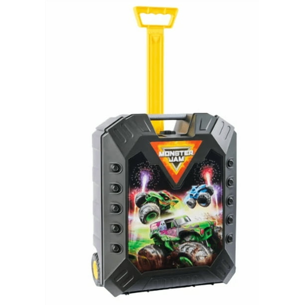 MONSTER JAM PIT PARTY & GO トラック セット 未使用品 Monster Jam Pit Party Carrying Case, Includes 10 Trucks, Fits 15