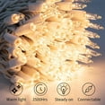 thumbnail image 4 of Minetom Clear Christmas String Lights 100 Count 26.5 Feet Incandescent Bulb Mini Lights for Indoor Xmas Tree Garland Birthday Wedding Party Festival Decoration, 2 Pack White Wire, 4 of 9