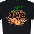thumbnail image 4 of Inktastic Cheetah Print Pretty Pumpkin with Fall Leaves T-Shirt, 4 of 5
