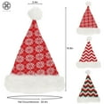 thumbnail image 2 of Luxtrada Christmas Hats Santa Hat Holiday Santa Hat Ornaments for Xmas New Year Festival Holiday Party Supplies for Adults, 2 of 8