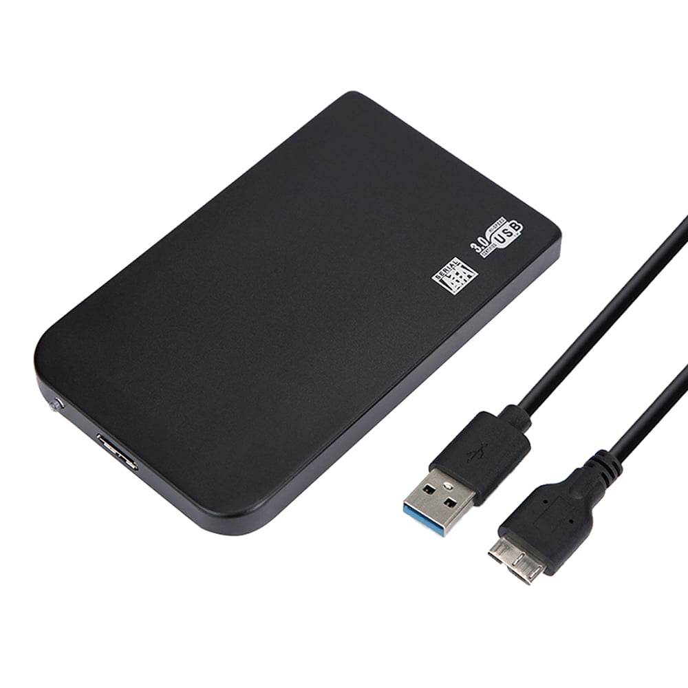 Graflsoa Slim 10mm USB 3.0 External Hard Drive Enclosure for 2.5" SATA SSD/HDD, 6Gbps Transfer Speed, Aluminum Alloy Case in Black/Blue/Silver/Red
