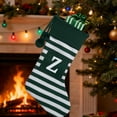 thumbnail image 4 of Christmas Stockings with Initials 20 Inches Large Knit Embroidered Letter Red White Christmas Stocking Monogram Stocking for Family Holiday Xmas Tree Fireplace Decorations, 4 of 4