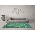 thumbnail image 3 of Ahgly Company Indoor Rectangle Abstract Light Blue Modern Area Rugs, 5' x 7', 3 of 4