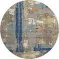 thumbnail image 2 of Addison Rugs Mayfield Premium Machine Washable Transitional Abstract Taupe Round Rug, 8' x 8', 2 of 6