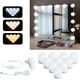 thumbnail image 1 of Luces LED para espejo de tocador, estilo Hollywood, con 10 bombillas regulables, color y brillo ajustables, luces adhesivas para tocador (no incluye espejo), 1 of 8
