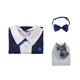 thumbnail image 3 of Moonsky The Bad Guys 2 Costume Mr. Wolf Full Set Outfits Adults Halloween Costumes Fancy Dress Birthday Christmas Theme Party Cosplay Suit for Boys(120#Dark Blue), 3 of 4