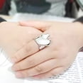 thumbnail image 5 of High polished (no plating) Stainless Steel Ring with NoStone in No Stone for Women Style TK3798 Size 8, 5 of 5