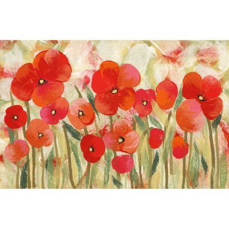 Liora Manne Visions IV Poppies Indoor/Outdoor Mat Red 20"X29.5"