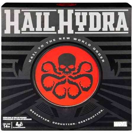 UPC: 0778988554081 | Marvel Hail Hydra Superhero Board Game Black Panther Hulk Captain America Red Skull Black Widow Spiderman for Adults and Teens Ages 14 and up