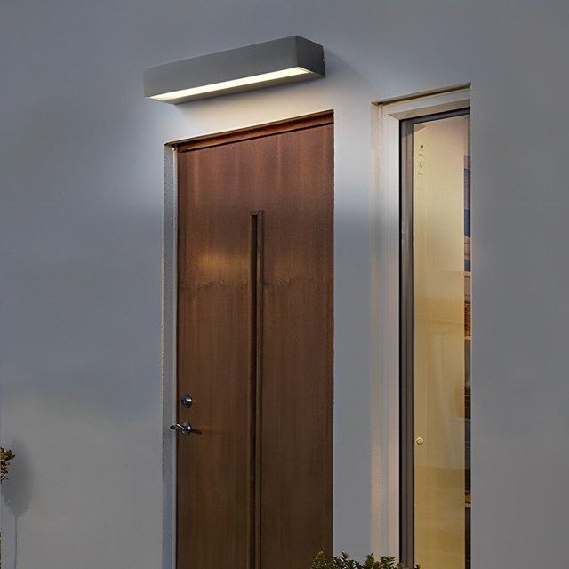 thinsony Modern Outdoor Wall Washer Light Black Waterproof LED Strip