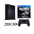 thumbnail image 1 of Sony PlayStation 4 (PS4) 500GB Console Bundle with Call of Duty: Ghosts & RetroFam Wireless Controller - Black (Refurbished), 1 of 6