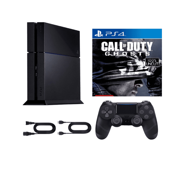 Sony PlayStation 4 (PS4) 1TB Console Bundle with Call of Duty: Ghosts & RetroFam Wireless Controller - Black (Refurbished)