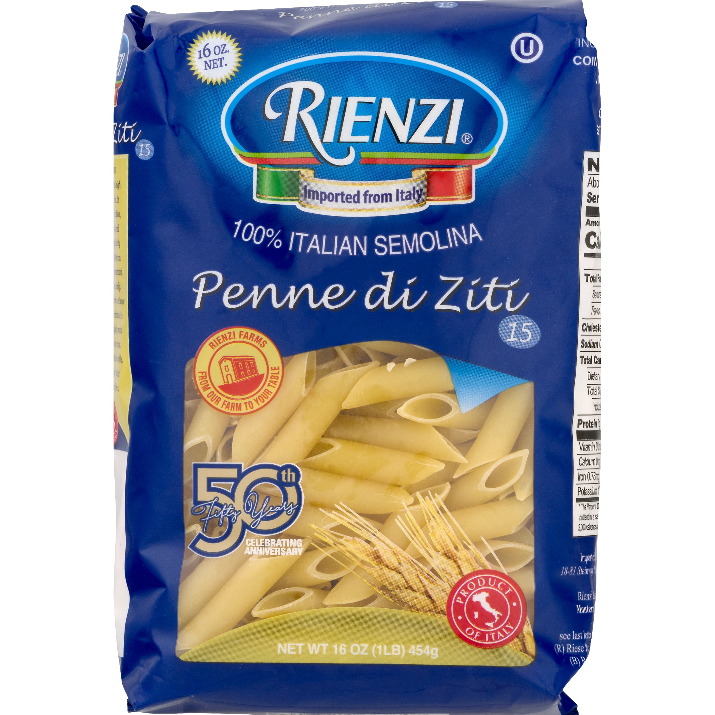 Rienzi Pasta Penne di Ziti