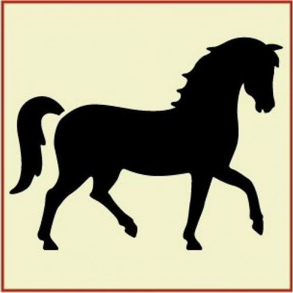 Prancing Horse Stencil - Reusable Mylar Horse Stencil Painting DIY Gifts Crafts Wall Decor Animal Stencils Airbrush Country Laser Cut Template - The Artful Stencil