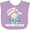 Lavender, variant on Inktastic Its My Daddys 1st Fathers Day with Baby and Stars Boys or Girls Baby Bib